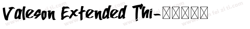 Valeson Extended Thi字体转换